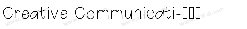 Creative Communicati字体转换